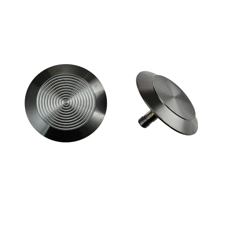 warning black steel tactile stud for lobby goujon tactile en acier noir d'avertissement pour hall d'entrée