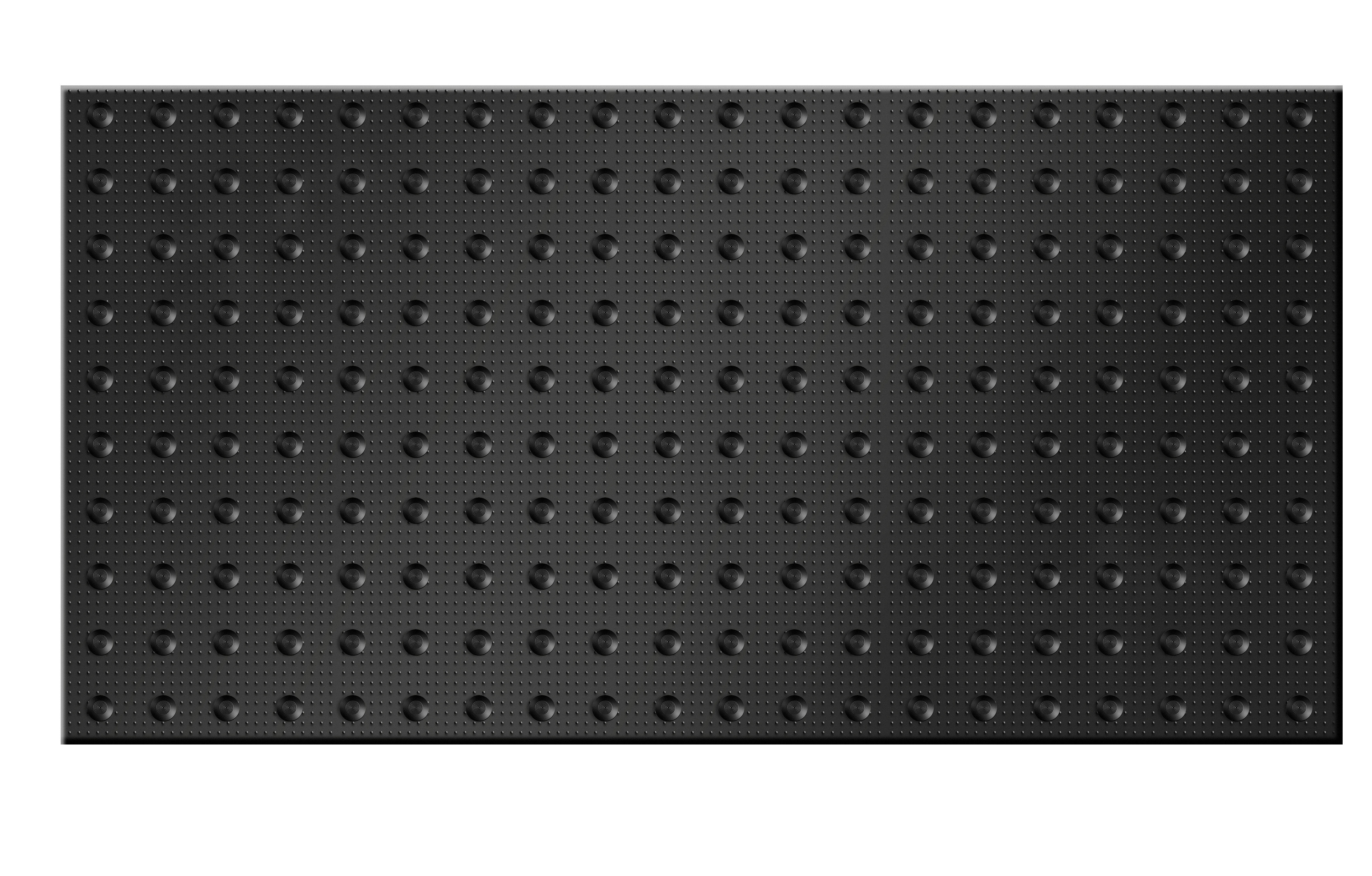 Tapis de carrelage PVC Tactile Jaune Noir Gris 1200✖600mm Anti-UV RY-BP503